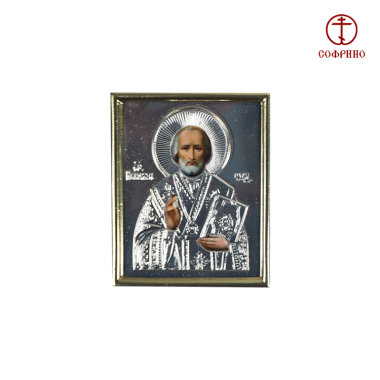 Икона для машины Николай Чудотворец, в ризе, 4x5 см — Интернет каталог PriceOK