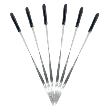 6 шампуров для электрической шашлычници, длина - 32 см, толщина 1,4 мм — Интернет каталог PriceOK