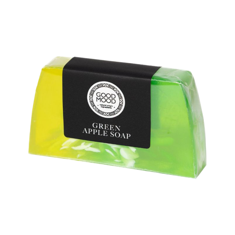 Ароматное глицериновое мыло ручной работы GOOD MOOD Green Apple Soap, 100 г фото 1 — Интернет каталог PriceOK