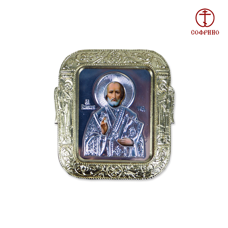 Икона для машины Николай Чудотворец, в ризе, 6x5 см фото 1 — Интернет каталог PriceOK