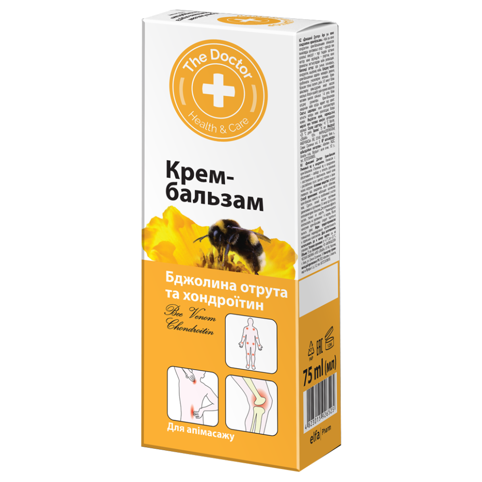 Крем - Бальзам для тела Домашний доктор, Пчелиный яд и хондроитин, 75 мл фото 1 — Интернет каталог PriceOK