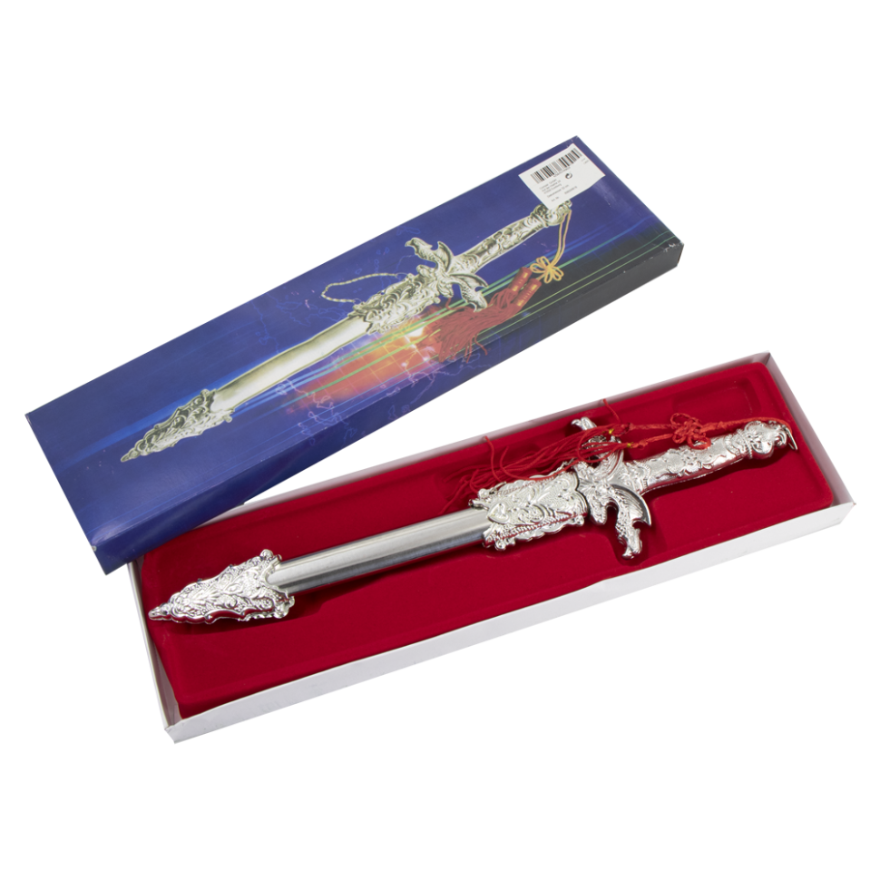 Сувенирный Кортик серебрянного цвета, 32 см фото 1 — Интернет каталог PriceOK