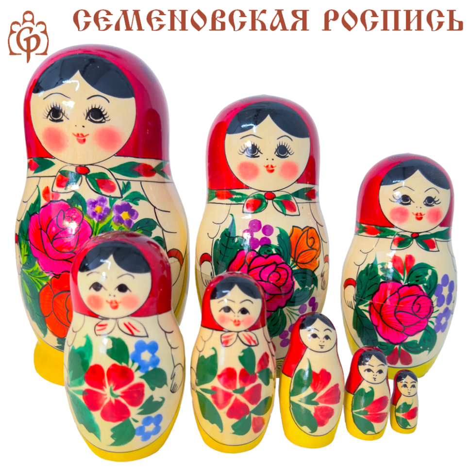 Матрёшка Семёновская M8 19 см фото 1 — Интернет каталог PriceOK
