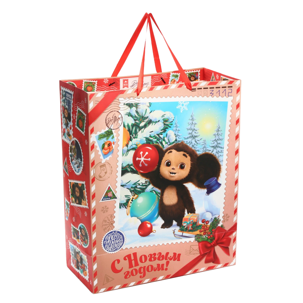 Пакет ламинированный вертикальный - Чебурашка, 40 x 49 x 19 cm фото 1 — Интернет каталог PriceOK