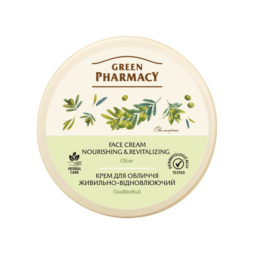 Крем для лица Зелёная аптека 200 мл,оливковый,питательно-восстанавливающий,для всех типов кожи фото 1 — Интернет каталог PriceOK