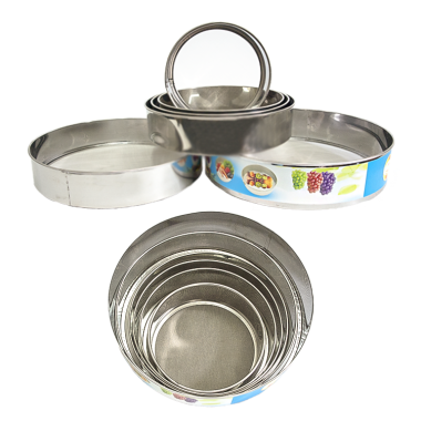 Сито для муки, набор 6 шт., нерж., диаметр 15 - 27 см, Высота 6 см — Интернет каталог PriceOK