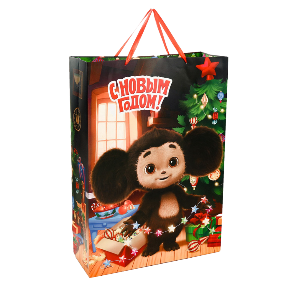 Пакет ламинированный вертикальный - Чебурашка, 70 x 50 x 19 cm фото 1 — Интернет каталог PriceOK