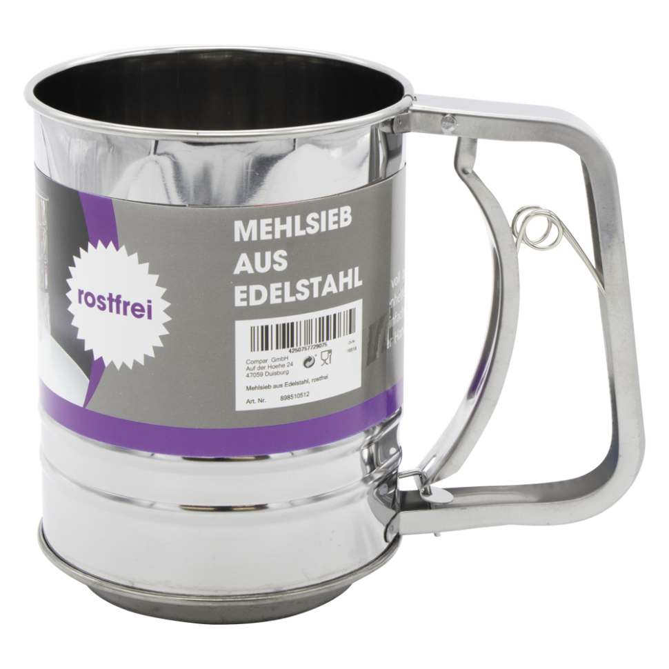 Сито для муки из нержавеющей стали, В - 13 см, диаметр 10 см фото 1 — Интернет каталог PriceOK