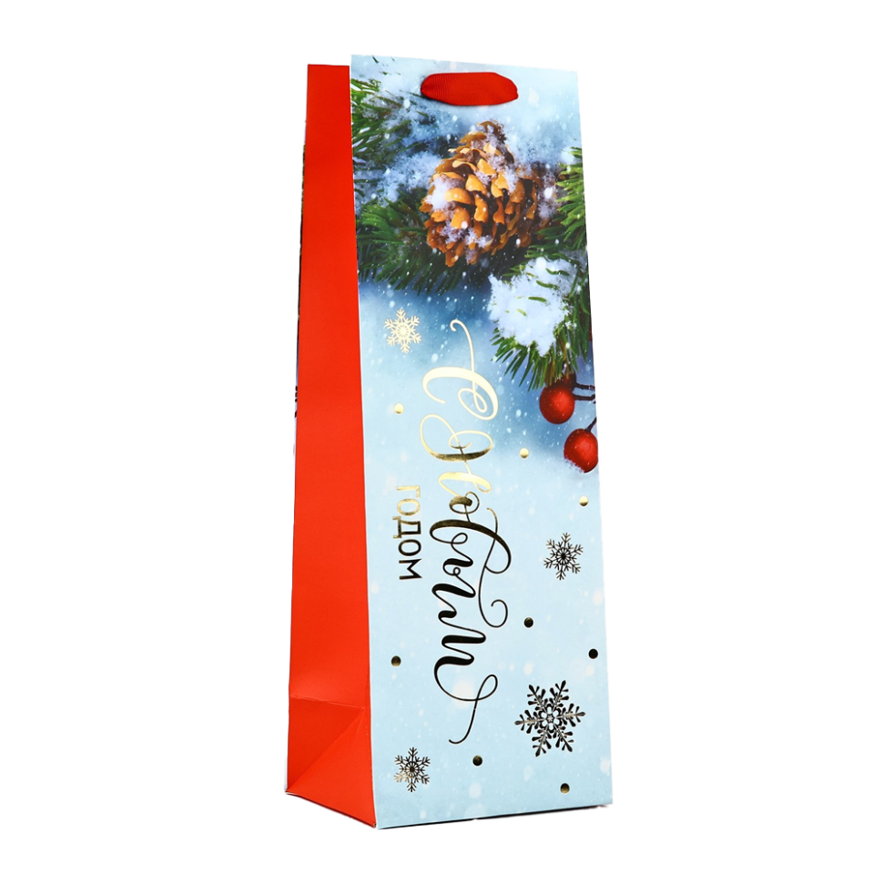 Пакет ламинированный вертикальный - Снежный лес, 13 x 36 x 10 cm фото 1 — Интернет каталог PriceOK