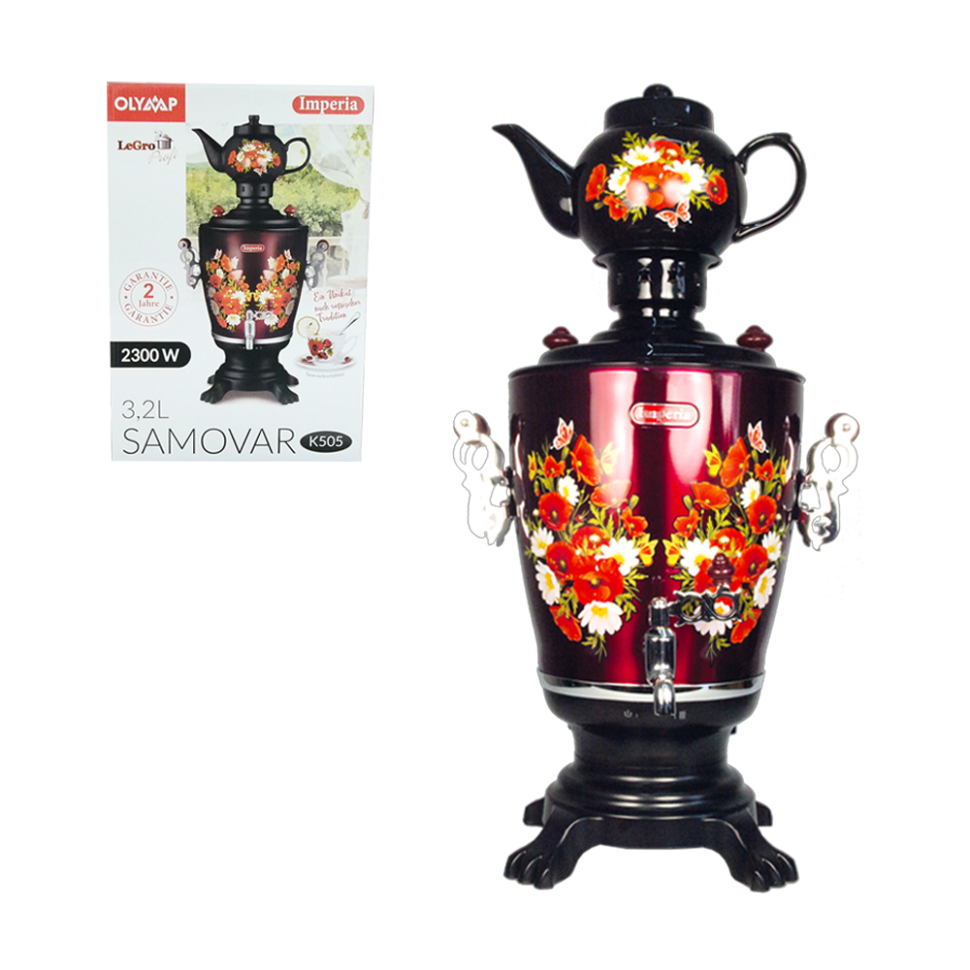 Самовар Imperia электрический 3,2 л c заварочным чайником фото 1 — Интернет каталог PriceOK