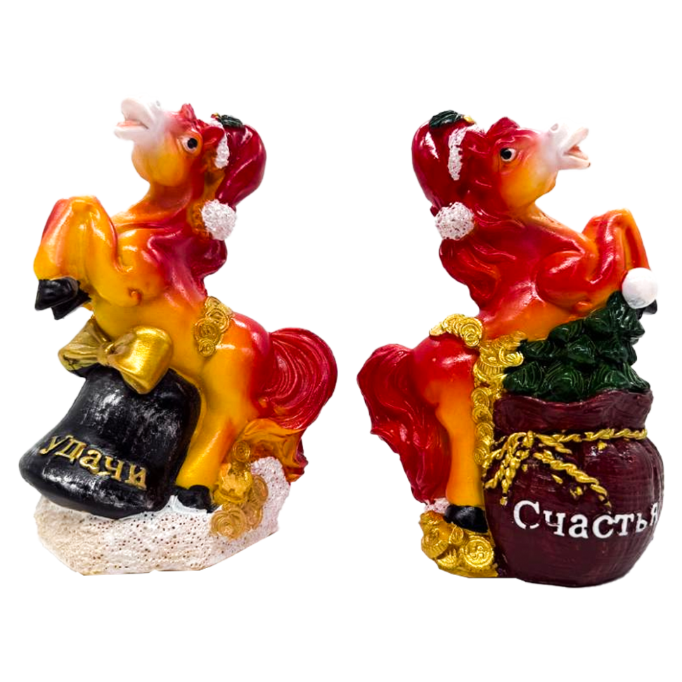 Копилка - Фигурка Год Лошади в двух вариантах, 10 x 6 x 14 см, из полимера фото 1 — Интернет каталог PriceOK