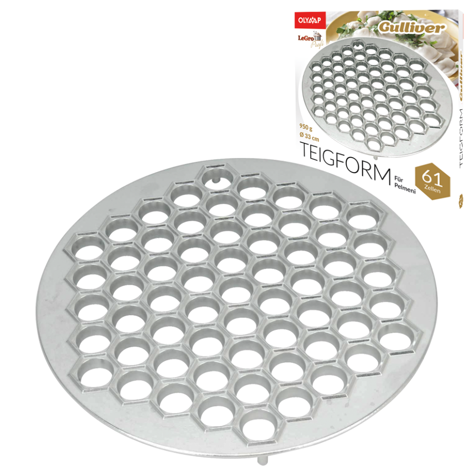 Пельменница Gulliver на 61 пельменей, диаметр 33 см, 950 г фото 1 — Интернет каталог PriceOK