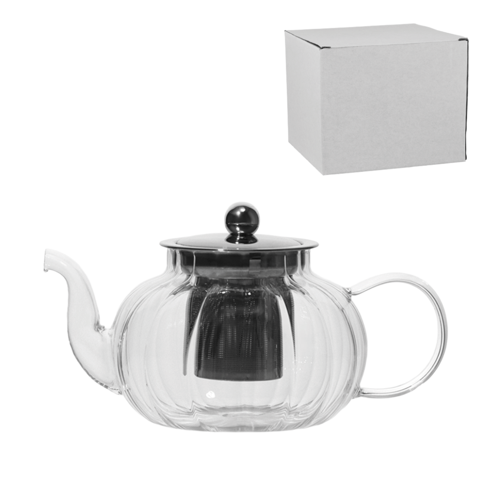 Заварочный чайник из стекла 1 л, из высококачественного стекла, с крышкой и металлическим ситечком фото 1 — Интернет каталог PriceOK