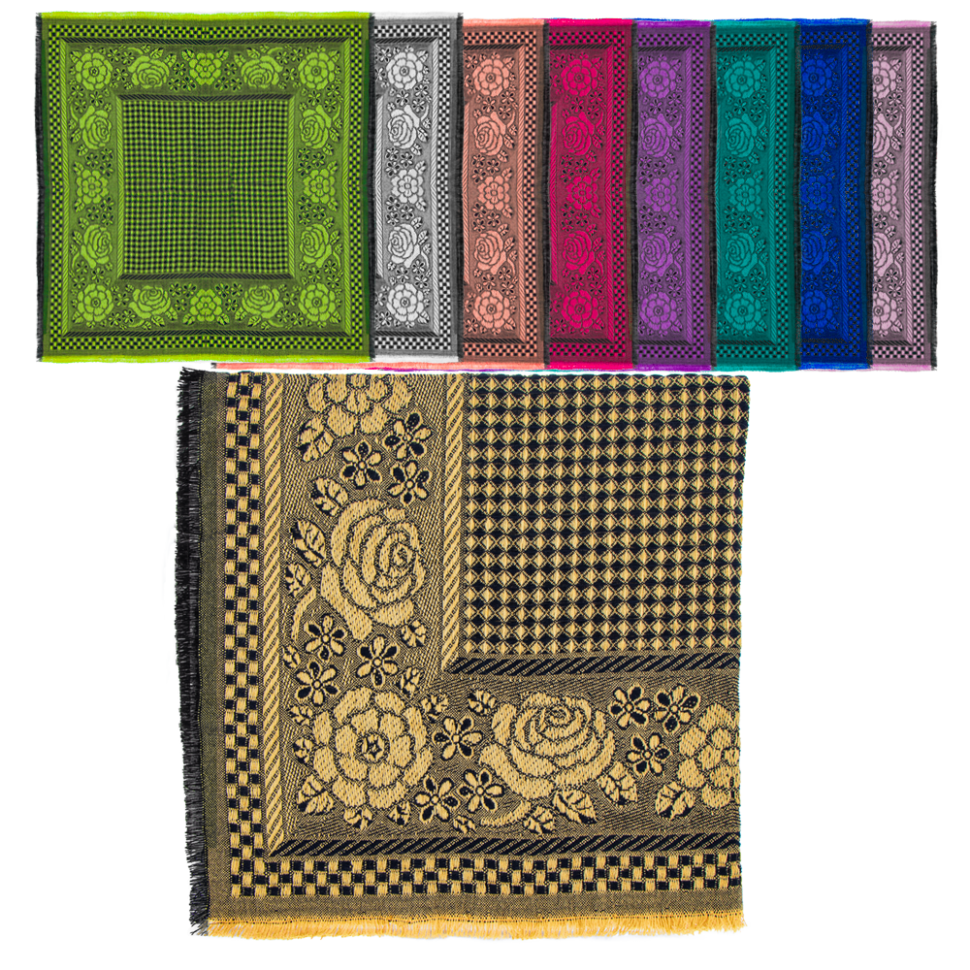 Платок 80x80 см, 50% шерсть, 50% полиэстер, разные цвета фото 1 — Интернет каталог PriceOK