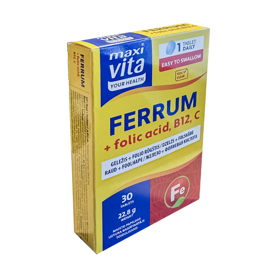 Железо + Фолиевая кислота, 30 таб фото 1 — Интернет каталог PriceOK
