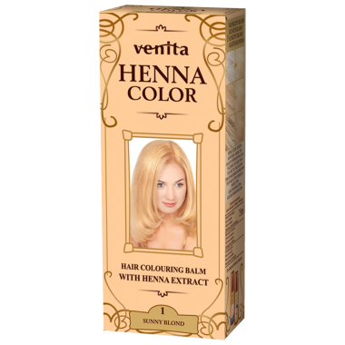 Красящий травяной бальзам Henna Color на основе натуральной хны,  солнечный блонд №1, 75 мл — Интернет каталог PriceOK