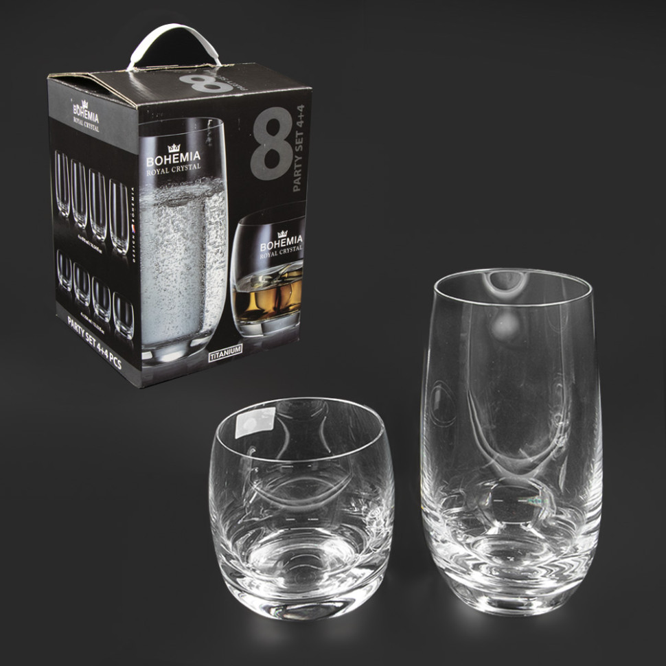 Набор бокалов "PARTY SET" , 4x470ml и 4x350m фото 1 — Интернет каталог PriceOK