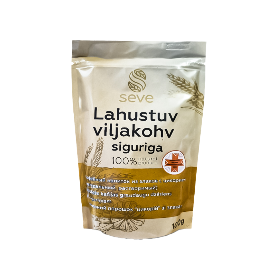Кофейный напиток из злаков с цикорием, растворимый, Seve, 100 г фото 1 — Интернет каталог PriceOK