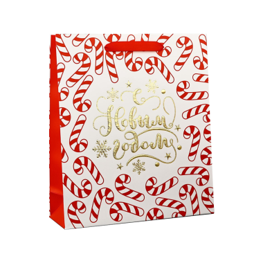 Пакет ламинированный вертикальный - Новогодние леденцы, 30 x 26 x 9 см — Интернет каталог PriceOK