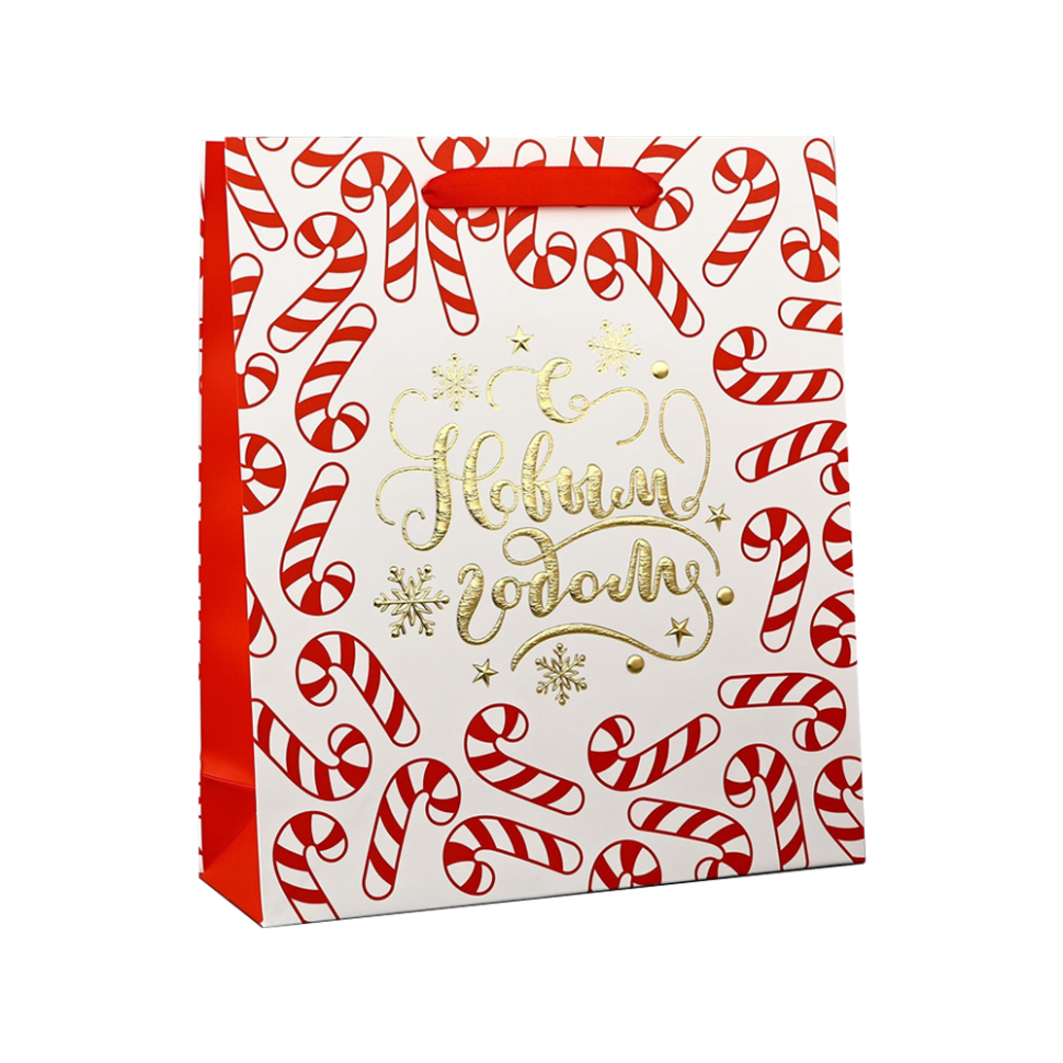 Пакет ламинированный вертикальный - Новогодние леденцы, 30 x 26 x 9 см фото 1 — Интернет каталог PriceOK