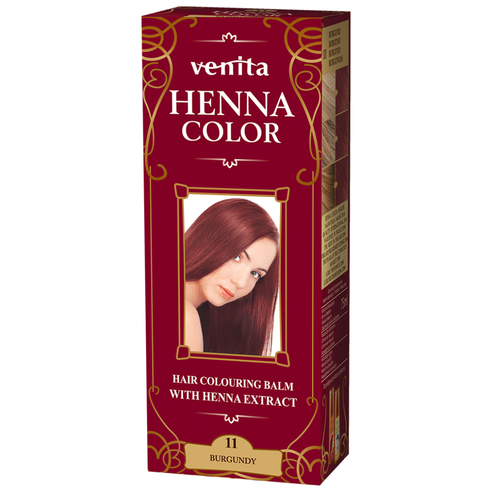 Красящий травяной бальзам Henna Color на основе натуральной хны, бордово-красный №11, 75 мл фото 1 — Интернет каталог PriceOK