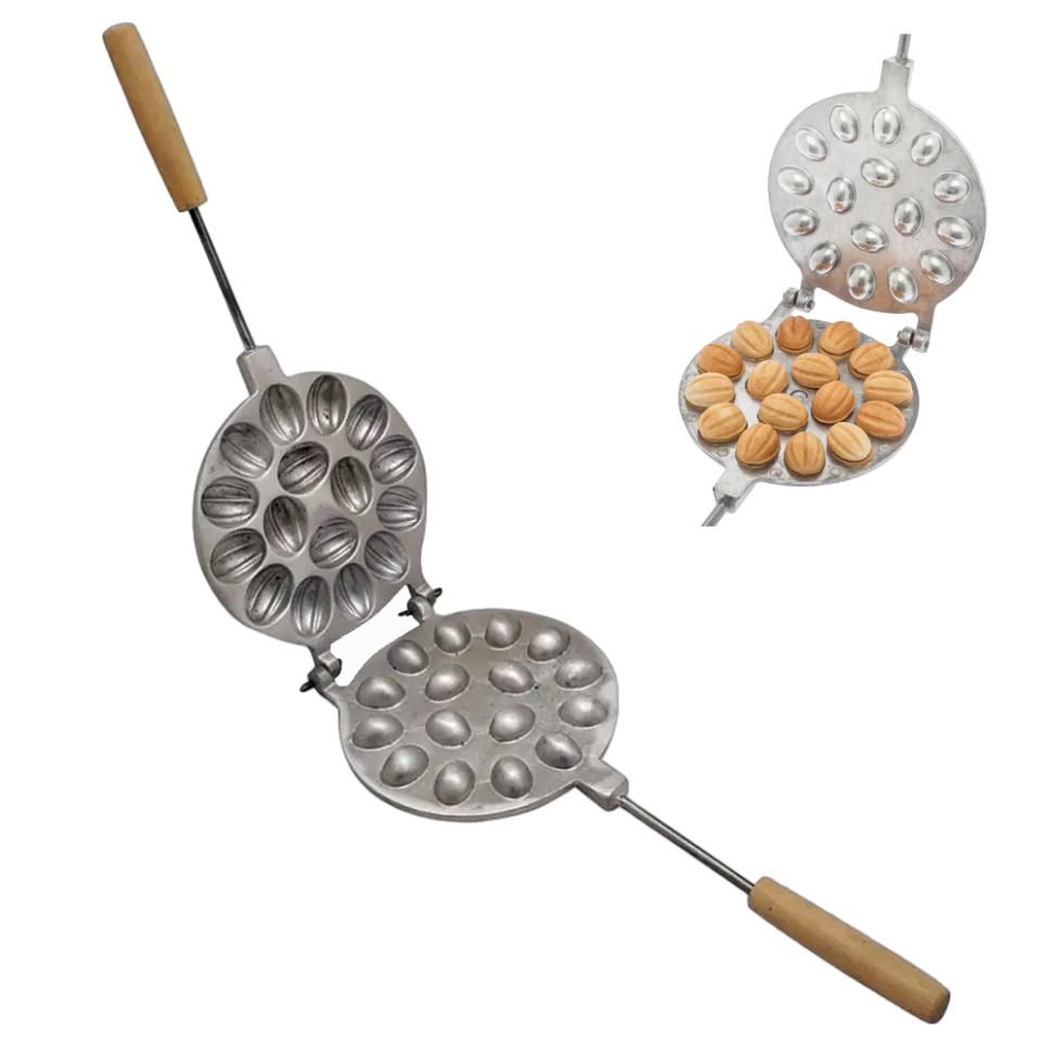 Форма для выпечки печенья Орешки, 16 половинок фото 1 — Интернет каталог PriceOK