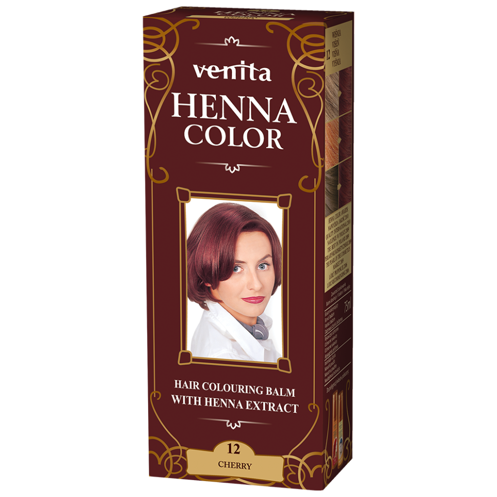 Красящий травяной бальзам Henna Color на основе натуральной хны, вишня №12, 75 мл фото 1 — Интернет каталог PriceOK