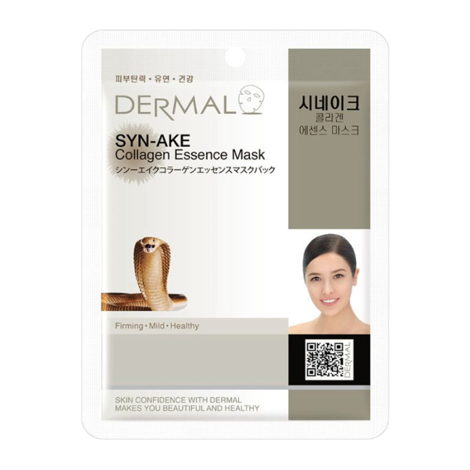 DERMAL Тканевая маска для лица с коллагеном и змеиным ядом, 23 г фото 1 — Интернет каталог PriceOK