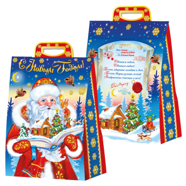 Складная новогодняя упаковка Новый Год, 2000 г, картонная подарочная коробка — Интернет каталог PriceOK