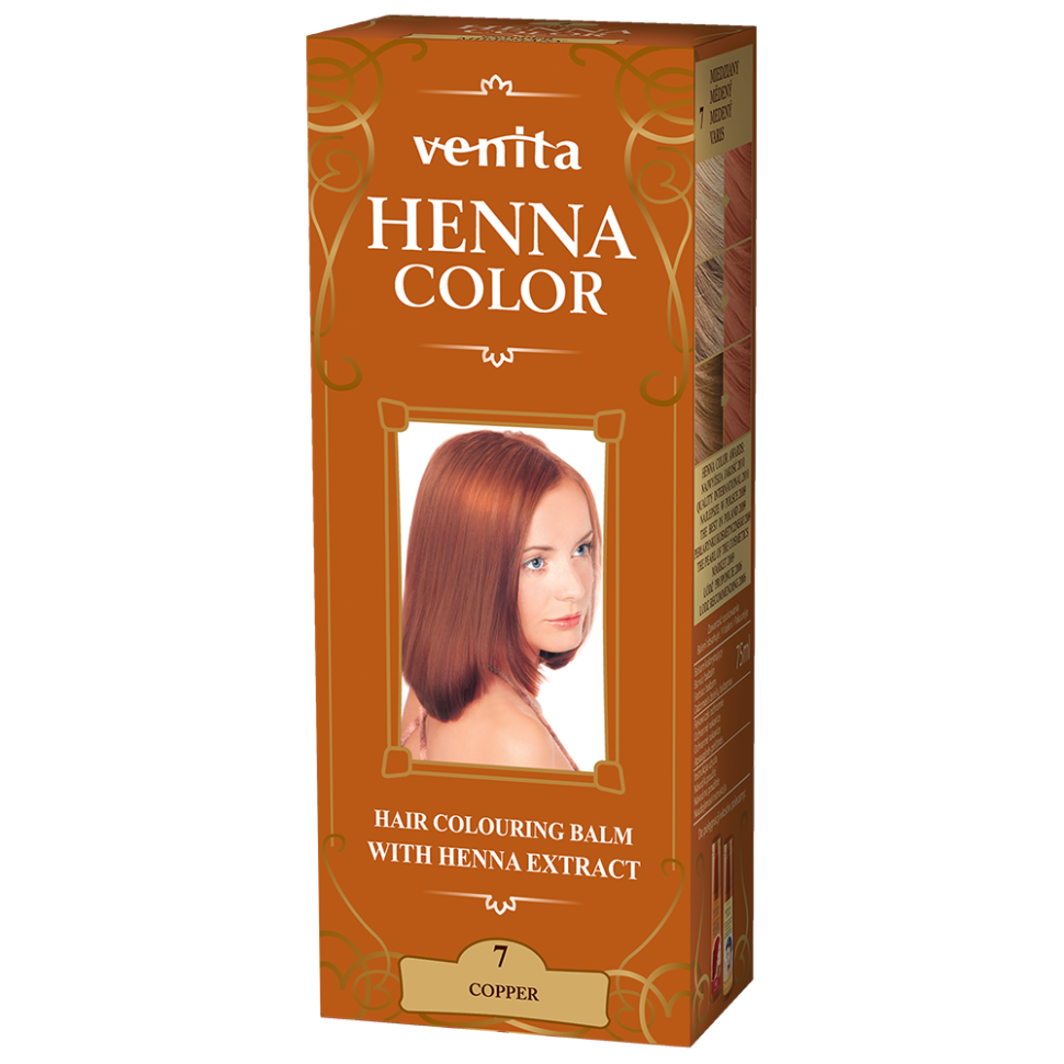 Красящий травяной бальзам Henna Color на основе натуральной хны, медь №7, 75 мл фото 1 — Интернет каталог PriceOK