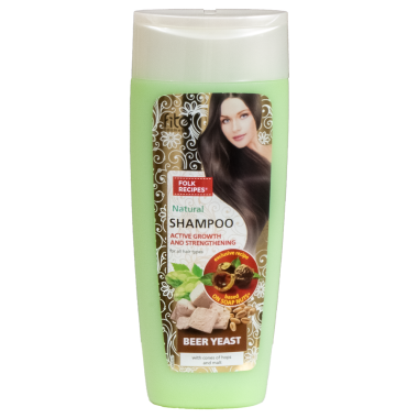 Шампунь для всех типов волос Пивные дрожжи с шишками хмеля и солодом серии Народные Рецепты, 270 мл — Интернет каталог PriceOK
