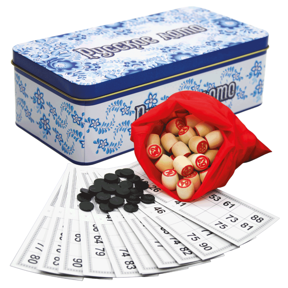 Лото в подарочной металлической коробке Гжель, люкс 24 х 12 см, дерево, металл фото 1 — Интернет каталог PriceOK