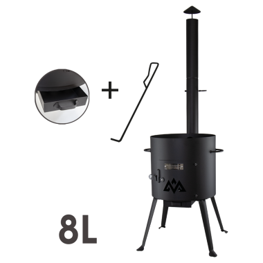 Учаг с разборной дымоходной трубой для казана 8 л, диаметр 352 мм, в: 620 мм — Интернет каталог PriceOK