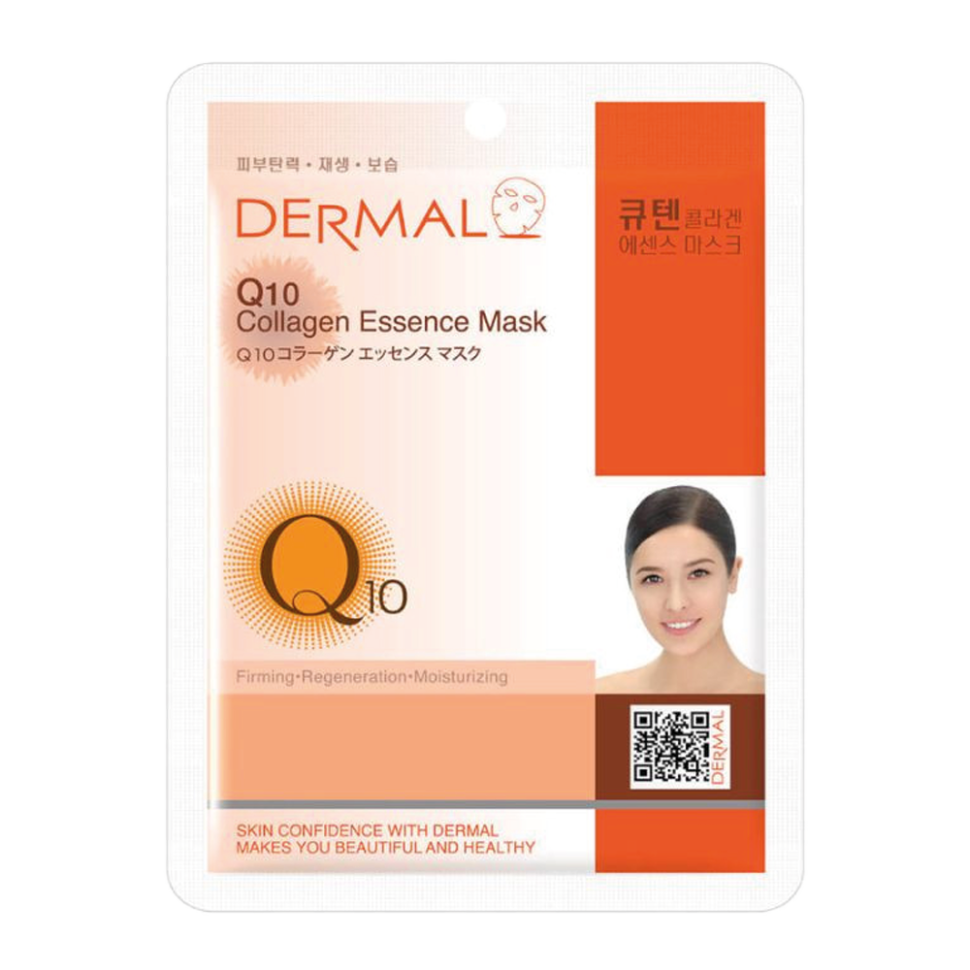 DERMAL Тканевая маска для лица с коллагеном и коферментом Q10, 23 г фото 1 — Интернет каталог PriceOK