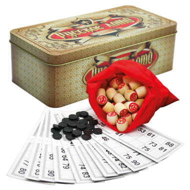 Лото в подарочной металлической коробке Ретро стиль, люкс 24 х 12 см, дерево, металл — Интернет каталог PriceOK