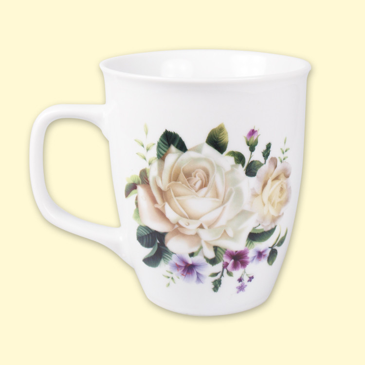 Набор кружек Белые Розы (4 шт.), 0,4 л фото 1 — Интернет каталог PriceOK