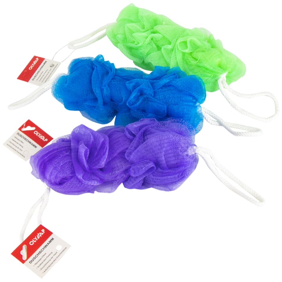 Мочалка для тела с двумя ручками, разные цвета, 24 см фото 1 — Интернет каталог PriceOK