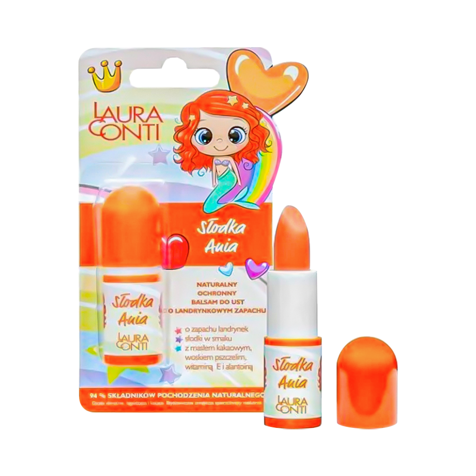 Детский Бальзам для губ Laura Conti Sweet Ania с ароматом леденца 3,8 г фото 1 — Интернет каталог PriceOK