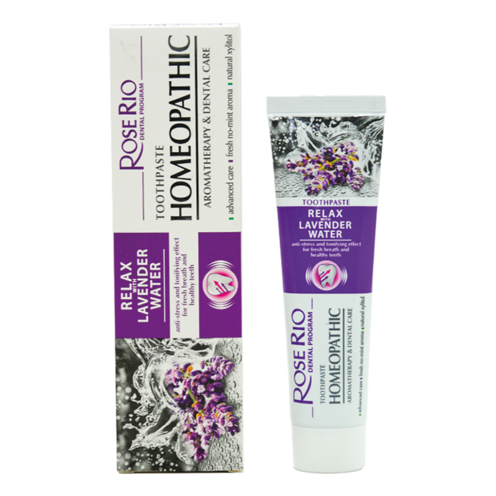 ROSE RIO Relax зубная паста с лавандой, без фтора, 65 мл фото 1 — Интернет каталог PriceOK