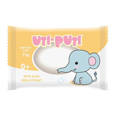 Мыло детское Ути-Пути Слоненок, с экстрактом алоэ вера, 75 г — Интернет каталог PriceOK