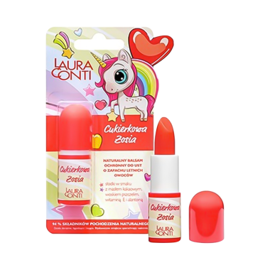 Защитный бальзам для губ Laura Conti Cukierkowa Zosia с ароматом летних фруктов 3,8 г — Интернет каталог PriceOK