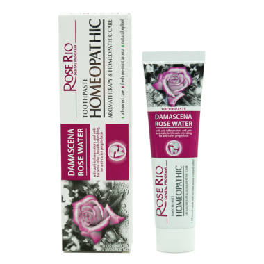 ROSE RIO Гомеопатическая зубная паста с розовой водой, без фтора, 65 мл — Интернет каталог PriceOK