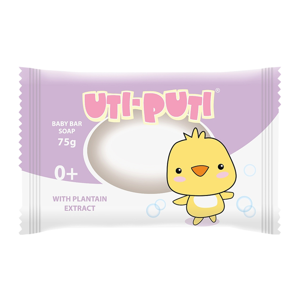 Мыло детское Ути-Пути Уточка, с экстрактом подорожника, 75 г фото 1 — Интернет каталог PriceOK