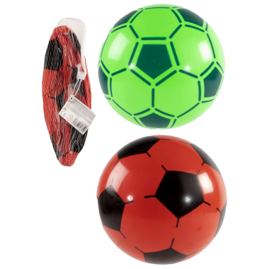 Футбольный мяч ПВХ 60 грамм 27 см, красный/зеленый — Интернет каталог PriceOK
