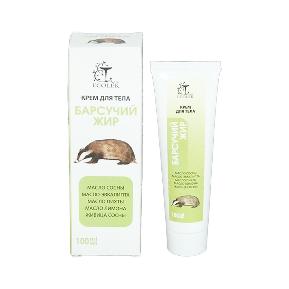Крем для тела с барсучим жиром, обогащенный эфирными маслами Ecolek-Pro, 100 мл фото 1 — Интернет каталог PriceOK