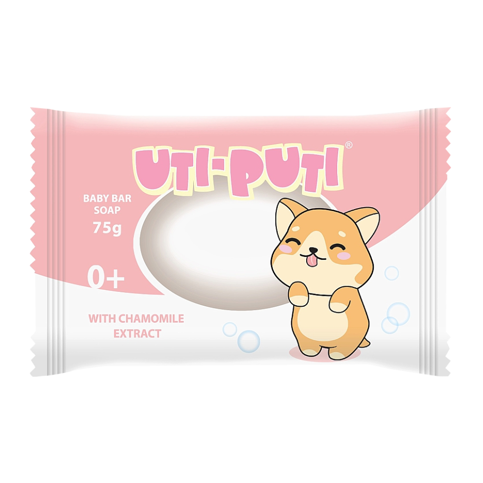Мыло детское Ути-Пути Щенок, с экстрактом ромашки, 75 г фото 1 — Интернет каталог PriceOK