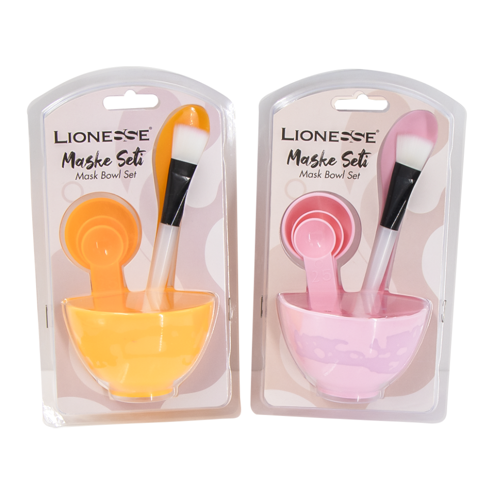 Набор инструментов для смешивания масок для лица Lionesse розовый/оранжевый фото 1 — Интернет каталог PriceOK