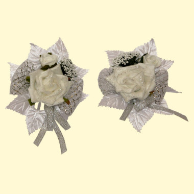 Свадебная декорация Цветы 2 шт., белый, 7х11 см, различные дизайны — Интернет каталог PriceOK