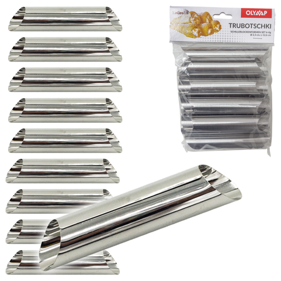 Форма для выпечки Трубочки набор 10 шт, 12,6 см, диаметр2,3 см, нержавейка фото 1 — Интернет каталог PriceOK