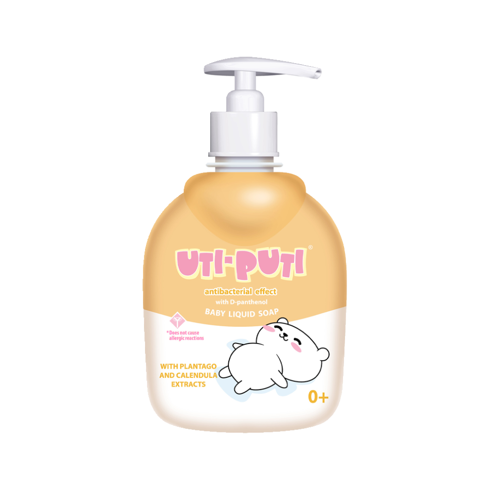 Детское жидкое мыло Ути-Пути с экстрактом подорожника и календулы, в полимерной бутылке, 300 г фото 1 — Интернет каталог PriceOK